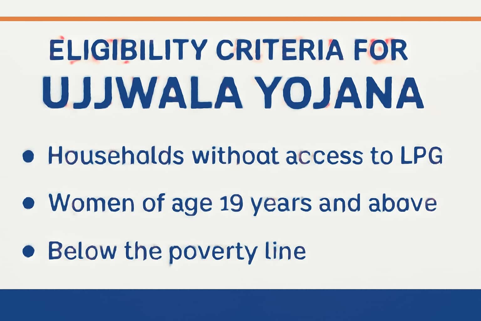 Eligibility Criteria for Ujjwala Yojana